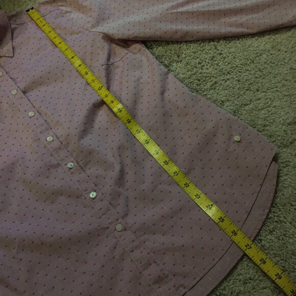 Olsen Europe Micro Polka Dot Cotton Blend Dress Shirt - Picture 15 of 16